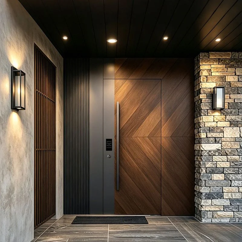 Side-Hinged Entry Door Design Reference 02 (illustration)